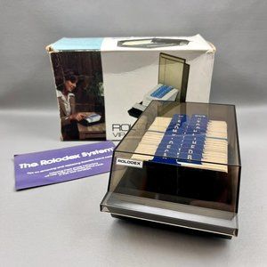 Rolodex VIP-24C Covered VIP File 500 Cards 2.25"x4" USA Made New Open Box